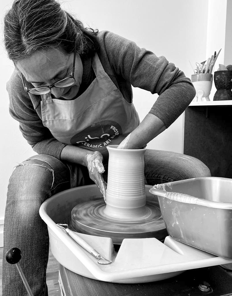 niho at the pottery wheel